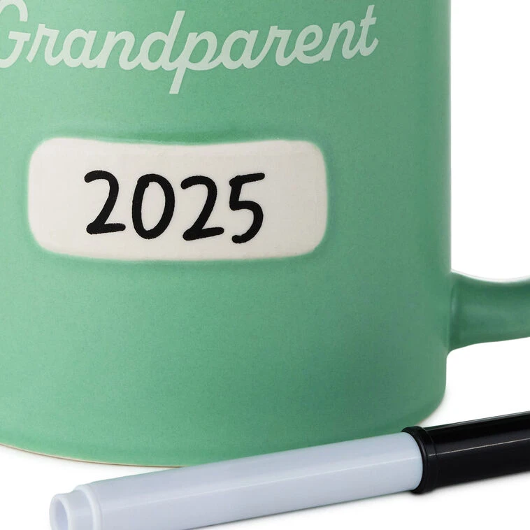 Hallmark Promoted To Grandparent Personalizable Mug With Marker, 13.5 Oz. 6 Hallmark Promoted To Grandparent Personalizable Mug With Marker, 13.5 Oz. - Image 4