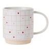 Hallmark Love Grid Pattern Mug, 16 Oz. -Hallmark Store Grid Pattern With Hearts Mug 1MUG3631 01