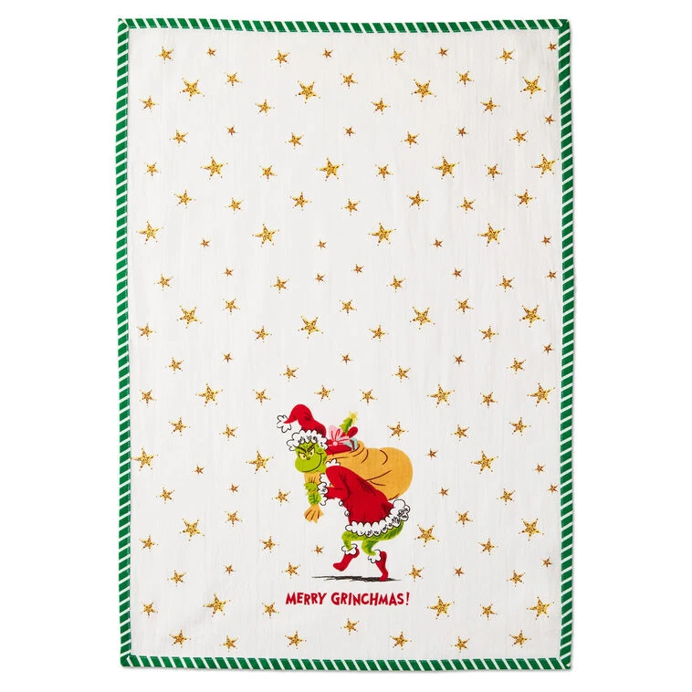 Hallmark Dr. Seuss's How The Grinch Stole Christmas!™ Merry Grinchmas Tea Towels, Set Of 2 3 Hallmark Dr. Seuss's How The Grinch Stole Christmas!™ Merry Grinchmas Tea Towels, Set Of 2