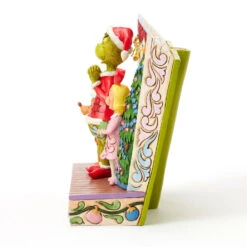 Enesco Jim Shore Grinch And Friends Light-Up Storybook Figurine, 6.2" -Hallmark Store Grinch Max Cindy Lou Lighted Storybook Figurine 6017056 05