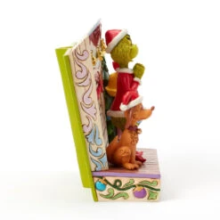 Enesco Jim Shore Grinch And Friends Light-Up Storybook Figurine, 6.2" -Hallmark Store Grinch Max Cindy Lou Lighted Storybook Figurine 6017056 06