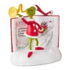 Hallmark Dr. Seuss's How The Grinch Stole Christmas!™ Grinch With Storybook Figurine With Sound, 6.25" -Hallmark Store Grinch With Horn and Storybook Figurine With Sound 1XKT6120 01