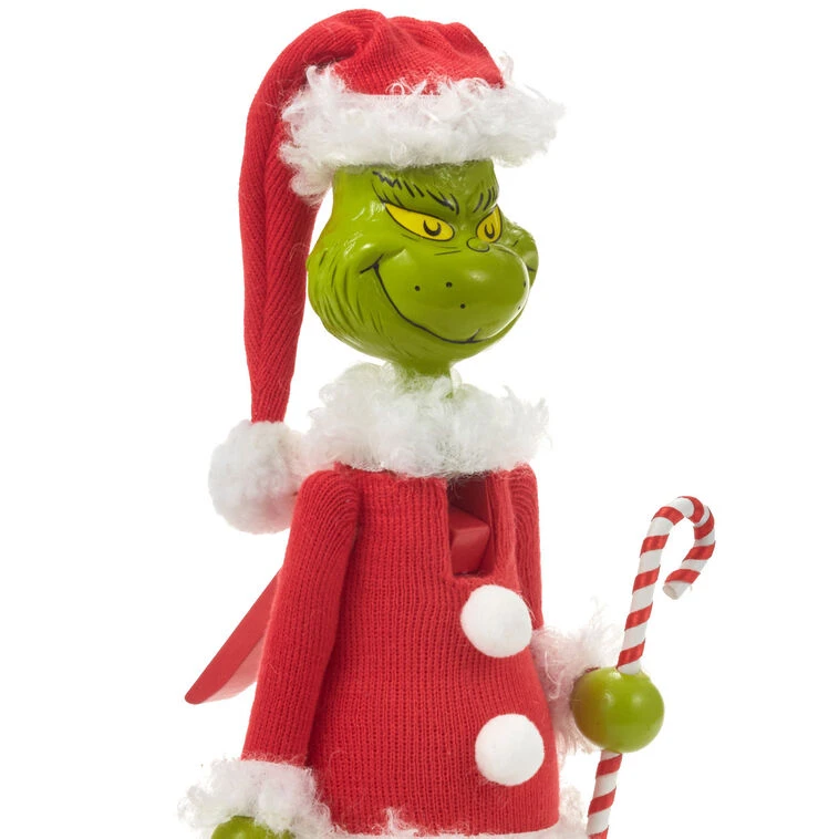 Hallmark Dr. Seuss's How The Grinch Stole Christmas!™ Grinch In Santa Suit Nutcracker Figurine, 12" 5 Hallmark Dr. Seuss's How The Grinch Stole Christmas!™ Grinch In Santa Suit Nutcracker Figurine, 12" - Image 3