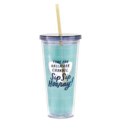 Hallmark Channel Sip Sip Hooray Water Tumbler, 22 Oz.