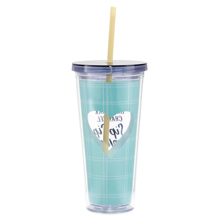 Hallmark Channel Sip Sip Hooray Water Tumbler, 22 Oz. 4 Hallmark Channel Sip Sip Hooray Water Tumbler, 22 Oz. - Image 2