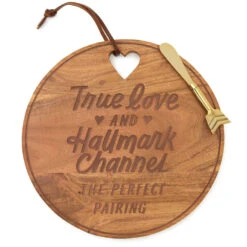 Hallmark Channel True Love Charcuterie Board With Spreader, 12" 7 Hallmark Channel True Love Charcuterie Board With Spreader, 12" -Hallmark Store Hallmark Channel True Love Charcuterie Board With Spreader 12 1HKC2332 02