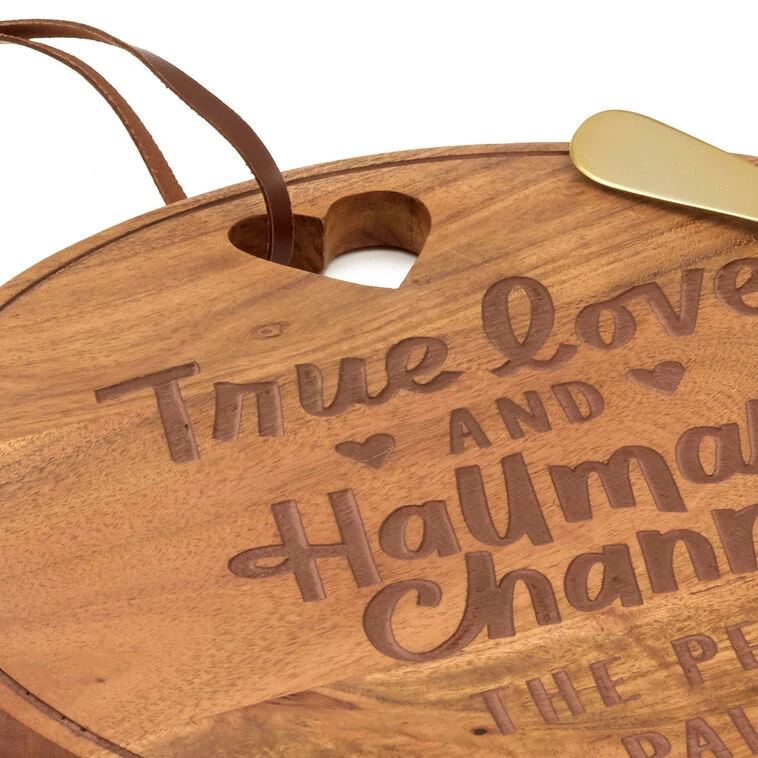 Hallmark Channel True Love Charcuterie Board With Spreader, 12" 6 Hallmark Channel True Love Charcuterie Board With Spreader, 12" - Image 4