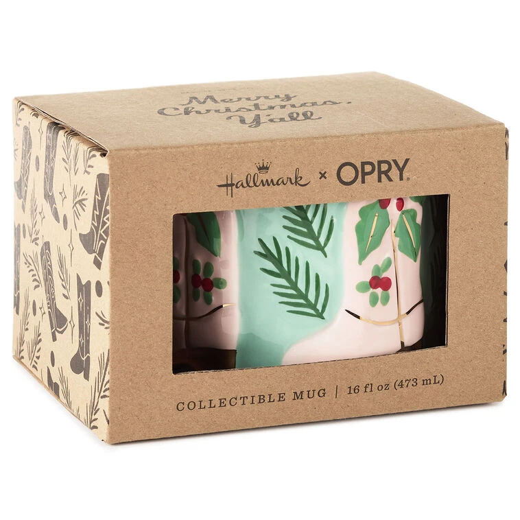 Hallmark X Opry® Cowboy Boots Sculpted Mug 5 Hallmark X Opry® Cowboy Boots Sculpted Mug - Image 3