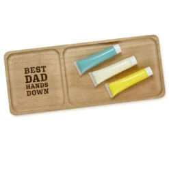Hallmark Best Dad Hands Down Trinket Tray Handprint Kit, 12x5 -Hallmark Store Handprint Kit Trinket Tray for Dad 1BBY5000 03