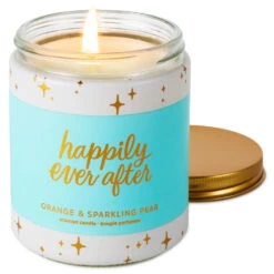 Hallmark Happily Ever After Orange And Sparkling Pear Scented Jar Candle, 7 Oz. -Hallmark Store Happily Ever After Orange and Pear Scented Jar Candle 1FCD1021 03