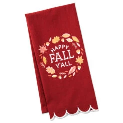 Hallmark Happy Fall Y'all Tea Towel, 18x26