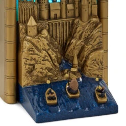 Hallmark Harry Potter™ Hogwarts™ Light-Up Bookshelf Decoration, 9.1" -Hallmark Store Harry Potter Hogwarts Book Nook Decor With Light 1HPO1123 05