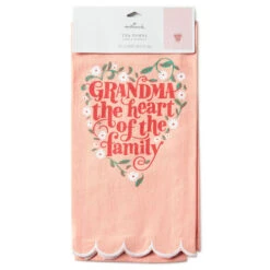 Hallmark Grandma Heart Of The Home Tea Towel, 18x26 11 Hallmark Grandma Heart Of The Home Tea Towel, 18x26 -Hallmark Store Heart of the Home Kitchen Towel for Grandma 1SNN1203 05