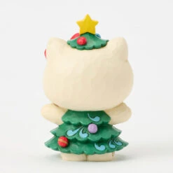 Enesco Jim Shore Sanrio Hello Kitty Christmas Tree Mini Figurine, 3.7" -Hallmark Store Hello Kitty in Christmas Tree Dress Mini Figurine 6017558 02