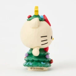 Enesco Jim Shore Sanrio Hello Kitty Christmas Tree Mini Figurine, 3.7" -Hallmark Store Hello Kitty in Christmas Tree Dress Mini Figurine 6017558 04