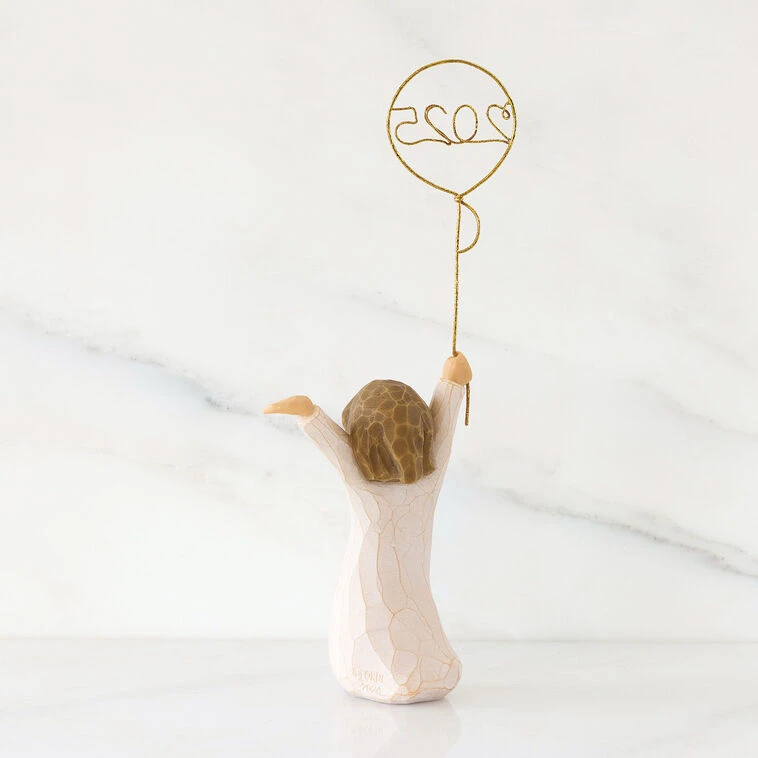 Willow Tree Here's To You 2025 Girl With Balloon Figurine, 6" H 4 Willow Tree Here's To You 2025 Girl With Balloon Figurine, 6" H - Image 2