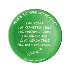 Lolita Here's To Your Retirement Handpainted Wine Glass, 15 Oz. -Hallmark Store Heres to Your Retirement Handpainted Wine Glass 6013102 04