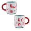 Hallmark Peanuts® Holiday Snoopy Through The Decades Mug, 17.5 Oz. -Hallmark Store Holiday Snoopy Scenes in Redwork Mug 1XKT6133 01