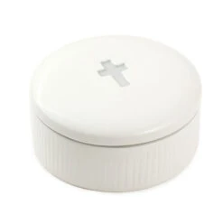 Hallmark I Can Do All Things Lidded Trinket Dish With Metal Token