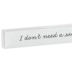 Hallmark I Don't Need A Second Opinion Wood Quote Sign, 23.5x2 8 Hallmark I Don't Need A Second Opinion Wood Quote Sign, 23.5x2 -Hallmark Store I Dont Need a Second Opinion Wood Quote Sign 1WOD3177 03