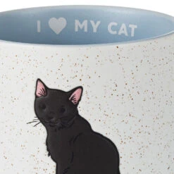 Hallmark I Heart My Black Cat Mug, 16 Oz. 8 Hallmark I Heart My Black Cat Mug, 16 Oz. -Hallmark Store I Heart My Black Cat Ceramic Mug 1MUG3607 03