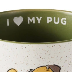 Hallmark I Heart My Pug Mug, 16 Oz. 8 Hallmark I Heart My Pug Mug, 16 Oz. -Hallmark Store I Heart My Pug Ceramic Mug 1MUG3605 03