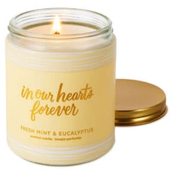 Hallmark In Our Hearts Forever Fresh Mint & Eucalyptus Scented Jar Candle, 7 Oz. -Hallmark Store In Our Hearts Forever Mint Eucalyptus Jar Candle 1FCD1022 03
