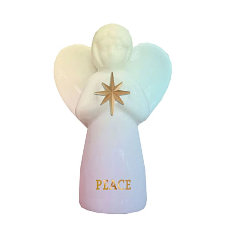Hallmark Star Angel Of Peace Mini Figurine, 2" 3 Hallmark Star Angel Of Peace Mini Figurine, 2"