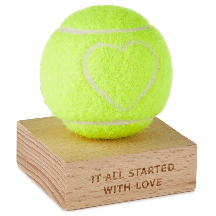 Hallmark It All Started With Love Tennis Ball With Heart 3 Hallmark It All Started With Love Tennis Ball With Heart