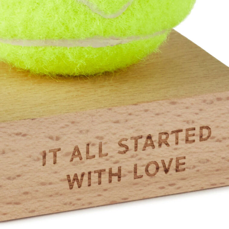 Hallmark It All Started With Love Tennis Ball With Heart 5 Hallmark It All Started With Love Tennis Ball With Heart - Image 3
