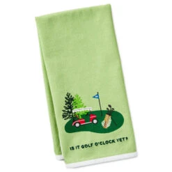 Hallmark Golf O'Clock Tea Towel, 18x26