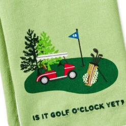 Hallmark Golf O'Clock Tea Towel, 18x26 9 Hallmark Golf O'Clock Tea Towel, 18x26 -Hallmark Store Its Golf OClock Kitchen Towel 1SNN1210 03