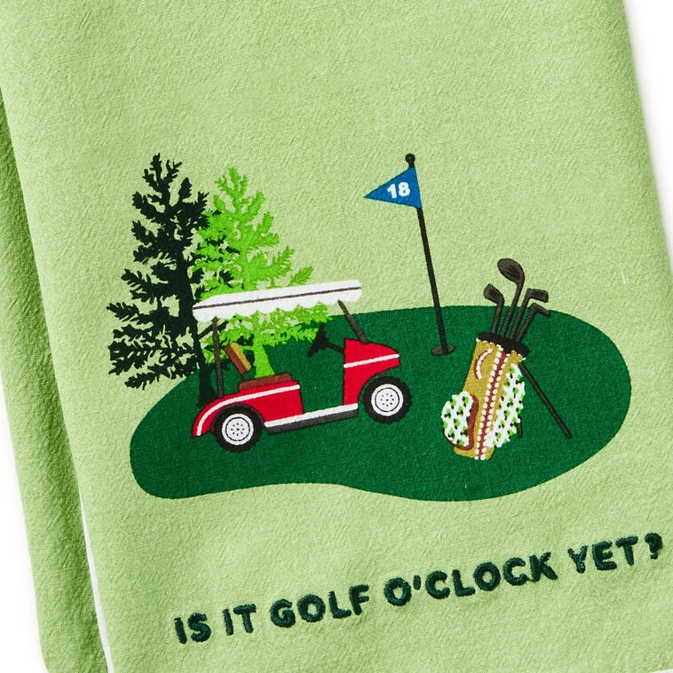 Hallmark Golf O'Clock Tea Towel, 18x26 5 Hallmark Golf O'Clock Tea Towel, 18x26 - Image 3