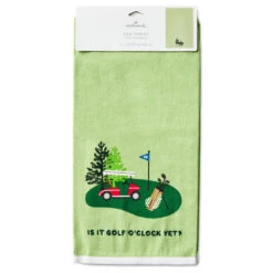 Hallmark Golf O'Clock Tea Towel, 18x26 11 Hallmark Golf O'Clock Tea Towel, 18x26 -Hallmark Store Its Golf OClock Kitchen Towel 1SNN1210 05