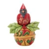 Enesco Jim Shore Heartwood Creek Cardinal On Jingle Bell Mini Figurine, 3.54" 2 Enesco Jim Shore Heartwood Creek Cardinal On Jingle Bell Mini Figurine, 3.54" -Hallmark Store Jim Shore Cardinal Perched on Jingle Bell Figurine 6017279 01