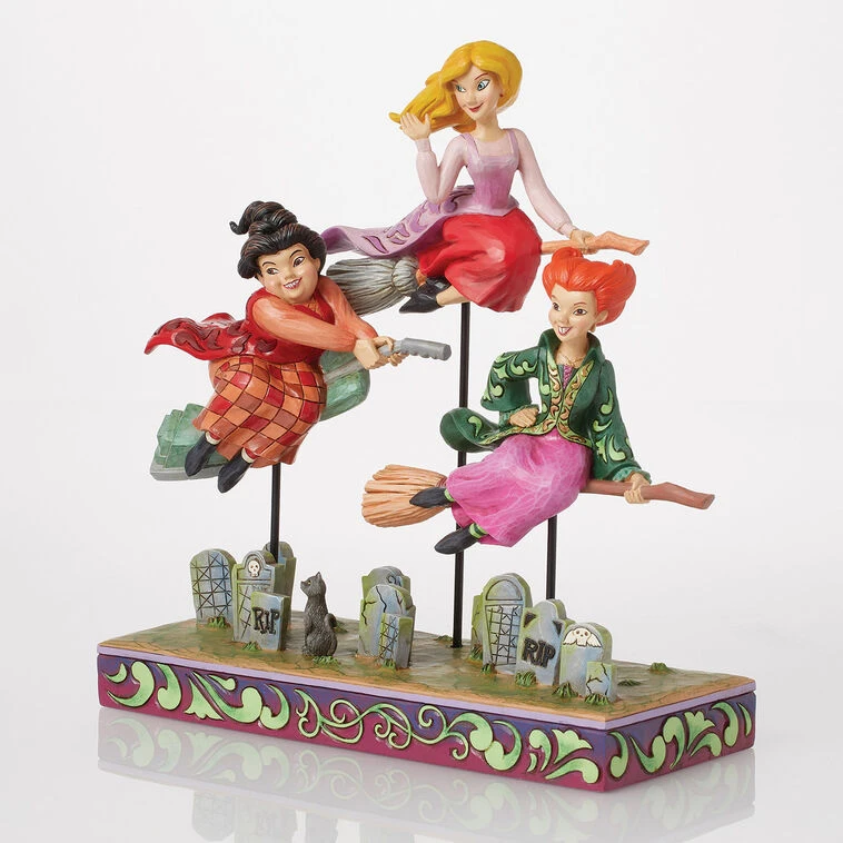 Enesco Jim Shore Disney Hocus Pocus Flying Sanderson Sisters Figurine, 9.4" 4 Enesco Jim Shore Disney Hocus Pocus Flying Sanderson Sisters Figurine, 9.4" - Image 2