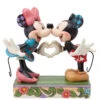 Enesco Jim Shore Disney Mickey And Minnie Making Heart Hands Figurine, 4.5"