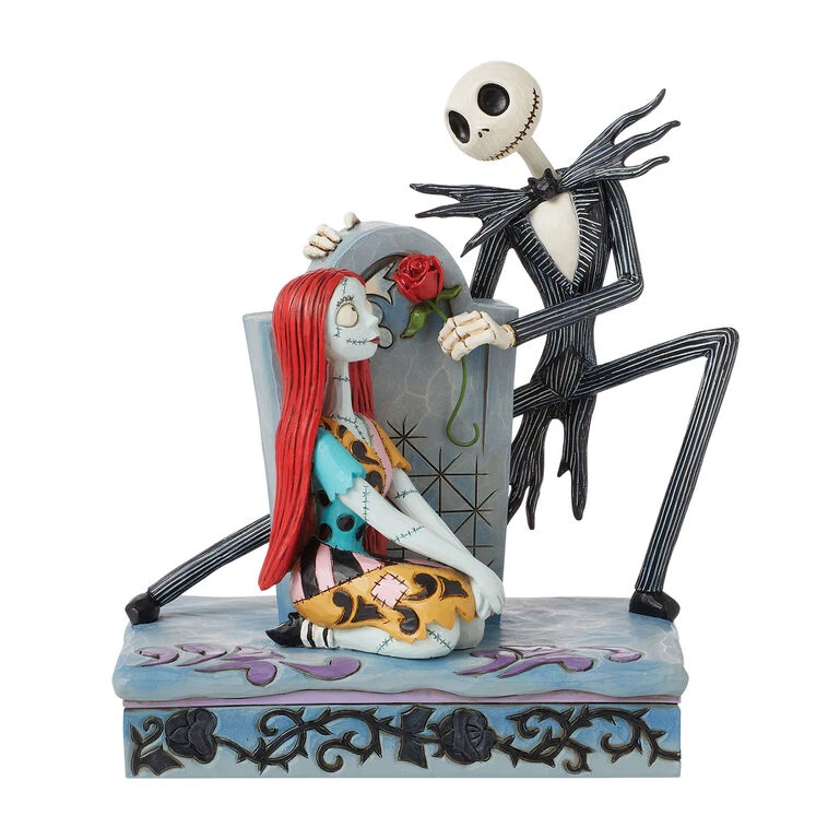 Enesco Jim Shore Disney Jack And Sally On Gravestone Figurine, 6.8" 3 Enesco Jim Shore Disney Jack And Sally On Gravestone Figurine, 6.8"