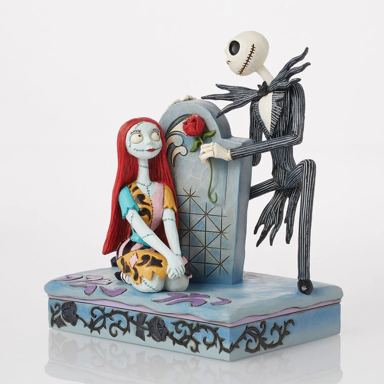 Enesco Jim Shore Disney Jack And Sally On Gravestone Figurine, 6.8" 4 Enesco Jim Shore Disney Jack And Sally On Gravestone Figurine, 6.8" - Image 2