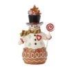 Enesco Jim Shore Heartwood Creek Gingerbread Snowman Figurine, 7" -Hallmark Store Jim Shore Gingerbread Snowman Figurine 6017265 01