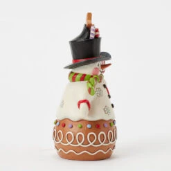 Enesco Jim Shore Heartwood Creek Gingerbread Snowman Figurine, 7" 9 Enesco Jim Shore Heartwood Creek Gingerbread Snowman Figurine, 7" -Hallmark Store Jim Shore Gingerbread Snowman Figurine 6017265 04