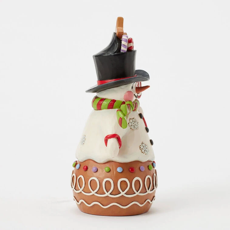 Enesco Jim Shore Heartwood Creek Gingerbread Snowman Figurine, 7" 6 Enesco Jim Shore Heartwood Creek Gingerbread Snowman Figurine, 7" - Image 4