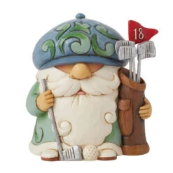 Enesco Jim Shore Heartwood Creek Gnome Golfer Figurine, 4"