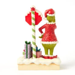 Enesco Jim Shore Grinch By Light-Up Stop Sign Figurine, 9.3" 11 Enesco Jim Shore Grinch By Light-Up Stop Sign Figurine, 9.3" -Hallmark Store Jim Shore Grinch by Stop Sign LED Figurine 6017063 03