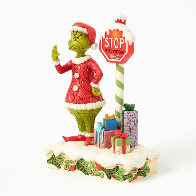 Enesco Jim Shore Grinch By Light-Up Stop Sign Figurine, 9.3" 7 Enesco Jim Shore Grinch By Light-Up Stop Sign Figurine, 9.3" - Image 5