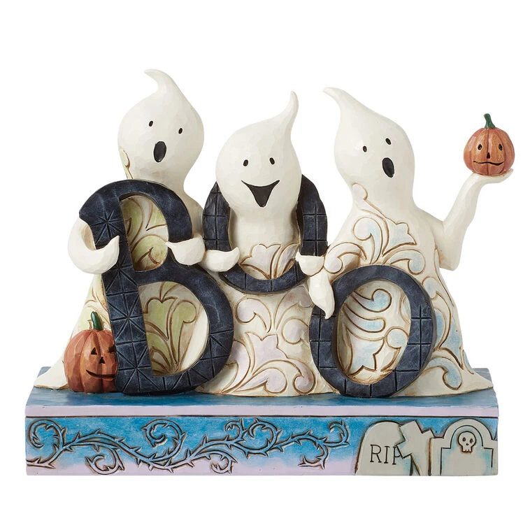 Enesco Jim Shore Halloween Ghosts With Boo Figurine, 5.04" H 3 Enesco Jim Shore Halloween Ghosts With Boo Figurine, 5.04" H