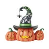 Enesco Jim Shore Three Halloween Jack-o'-Lanterns Figurine With Light, 6.1" H 1 Enesco Jim Shore Three Halloween Jack-o'-Lanterns Figurine With Light, 6.1" H -Hallmark Store Jim Shore Halloween Pumpkins Figurine With Light 6016642 01