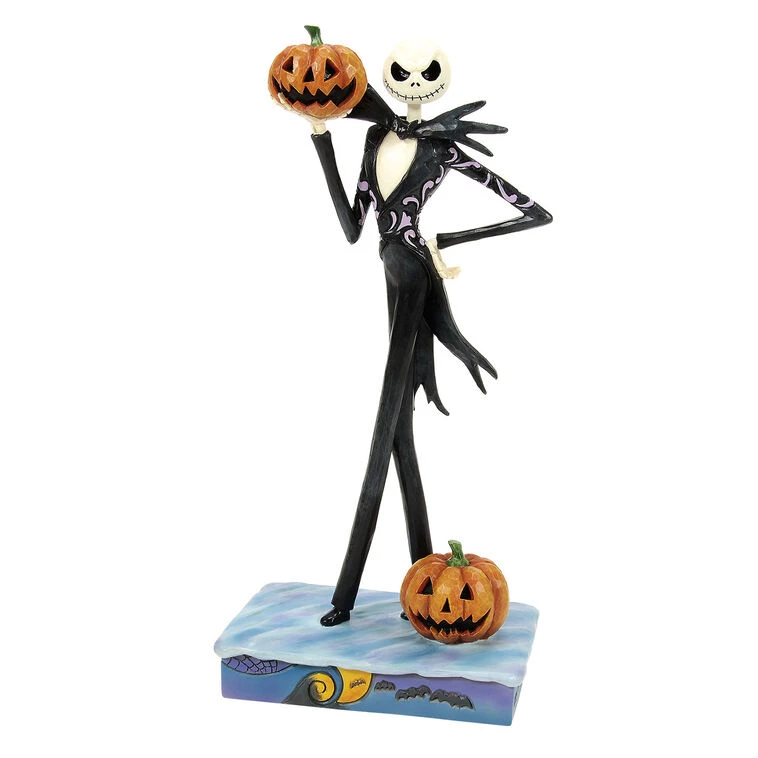 Enesco Jim Shore Disney Tim Burton's The Nightmare Before Christmas Jack With Pumpkins Figurine, 9.2" 3 Enesco Jim Shore Disney Tim Burton's The Nightmare Before Christmas Jack With Pumpkins Figurine, 9.2"