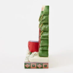 Enesco Jim Shore Heartwood Creek Merry Christmas Lodge Sign Figurine, 5.63" -Hallmark Store Jim Shore Merry Christmas Sign With Sleigh Figurine 6017033 03