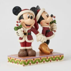 Enesco Jim Shore Disney Mickey And Minnie With Candy Canes Figurine, 6.14" -Hallmark Store Jim Shore Mickey and Minnie in Santa Suits Figurine 6016882 03
